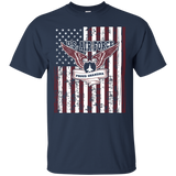 Distressed Us Air Force Proud Grandma Tee Shirt_black