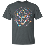 Pekingese Shirts - Pekingese Geometric Colorful T Shirt_Black