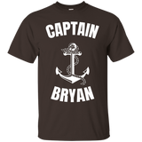 Captain Bryan T-shirt Personalized Boat Captain Shirt_black=