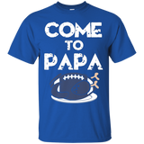Come To Papa Turkey Football Thanksgiving Dinner Tshirt_black