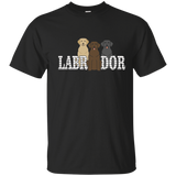 I Believe In Dog Labrador Retriever Trio T-shirt_navy=