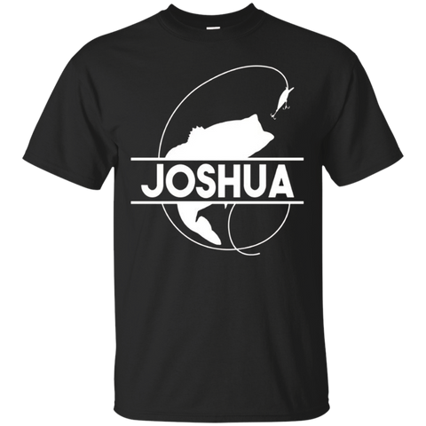 Joshua Fishing Name Pocket T-shirt First Name Monogram_black=