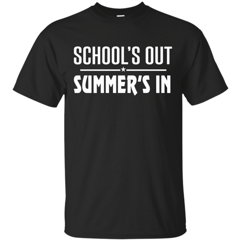 School's Out Summer's In Funny T-shirt_Black