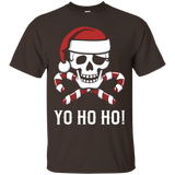 Santa Pirate Yo Ho Ho! Funny Christmas T-Shirt_Black