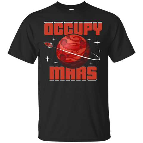 Occupy Mars T-Shirt Terraform Shirt Aliens T-shirts_Black