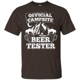 Official Campsite Beer Tester Camping Tshirt For Camper_Black