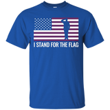 I Stand For The Flag Tshirt- Trump Football Tee Shirt_black