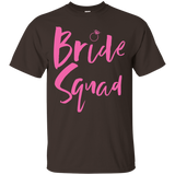 Womens Bride Squad T-Shirt With Pink Ring_Black