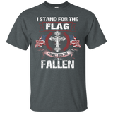 I Stand For The Flag, Kneel For The Fallen T Shirt_black