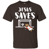 Jesus Saves - Soccer - Goalie - Funny Jesus Shirt