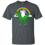 Party Dinosaur T-Rex with an Unicorn Shirt_Black
