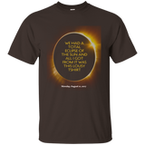 we had a total eclipse of the sun lousy t-shirt is all I got_Brown