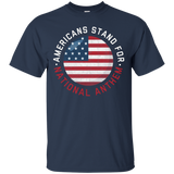 I Stand For The National Anthem T-shirt Don't Kneel Flag Tee_black