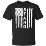 I Stand American Flag Shirt Stand For The Flag T-shirt_black