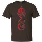 Womens Elephant Delta Triangle Sigma Red Theta T-Shirt 2_Black