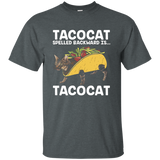 Taco & Cat T-shirt - Tacocat Spelled Backwards Is Tacocat_black=