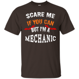 Scare Me If You Can But I'm A Mechanic Halloween T-Shirt_Black