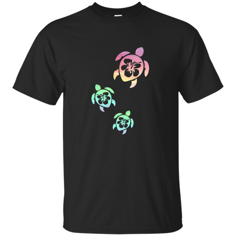 Sea Turtle T Shirt - Tropical Hawaiian Tee_Black