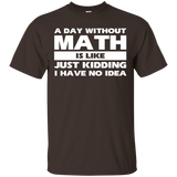 A Day Without Math Is Like Just Kidding I Have Idea T-shirt_black=