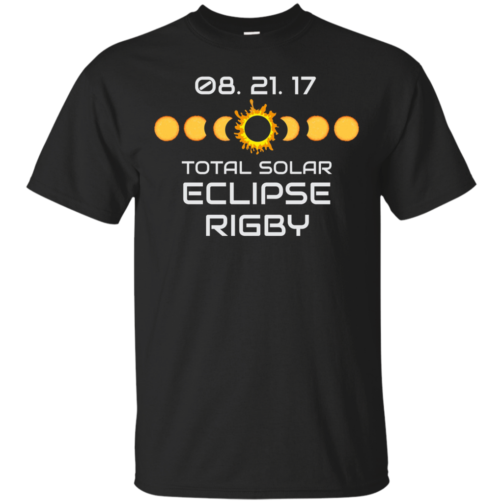 RIGBY IDAHO Solar Eclipse Souvenir Gift T Shirt_Black
