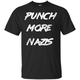 Punch More Nazis T-Shirt Mens & Womens Sizes_Black
