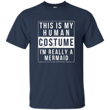 I'm Really A Mermaid Costume Halloween Shirt Funny