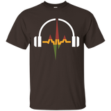 Rasta Headphones And Music Wave T-shirt_Black