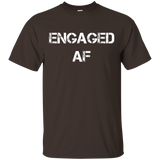 Women's Engaged AF Shirt Engagement Gift for Newlyweds_Black