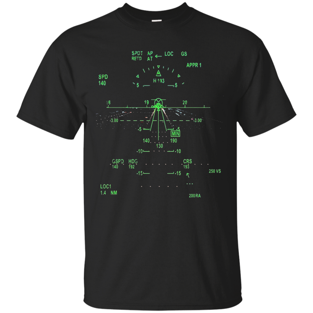 Night Runway Vision Pilot Aviation Official Limited T shirt_Black