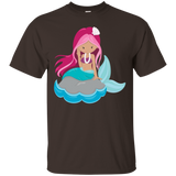Cute Modern & Unique Mermaid & Pearls Art T-shirt & Gift_black