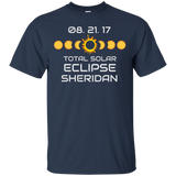 SHERIDAN OREGON Solar Eclipse Souvenir Gift T Shirt_Black