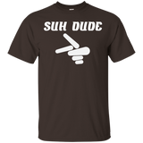 SUH DUDE Parody T-Shirt Sup Dude Funny Tee_Black