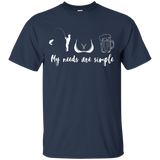 My needs are simple T-shirt_Black