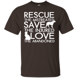 RESCUE SAVE LOVE - Dog Rescue Shirt_Black