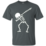 Skeleton Dabbing Shirt - Funny Graphic Shirt_Black