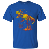 Colorful Funny Halloween T-rex Dinosaur Witch T-shirt_black=