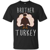 Brother Turkey Funny Thanksgiving Shirt Matching Tee_black