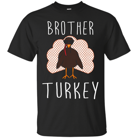 Brother Turkey Funny Thanksgiving Shirt Matching Tee_black