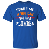 Scare Me If You Can But I'm A Plumber Halloween T-Shirt_Black