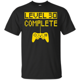 Level 30 Complete Funny Video Games 30th Birthday Gift Shirt