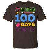 MY STUDENTS ARE 100 DAYS SMARTER T-SHIRT_Black