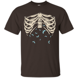 Skeleton Shirt - Halloween Costume Rib Cage Anatomy T-shirt_black=