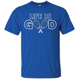 Life Is Good T-shirt Tennis Player Coach Tee