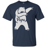 Papa Bear Cute Dabbing Funny Dab Dance Gift Shirt for Father_Black