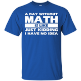 A Day Without Math Is Like Just Kidding I Have Idea T-shirt_black=