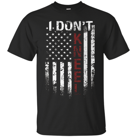 I Don't Kneel Usa Flag T-shirt_black=