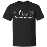 My needs are simple T-shirt_Black