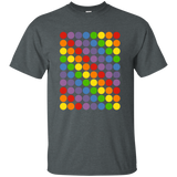 September 15th dot day multicolor rainbow polka dot t shirt_Black