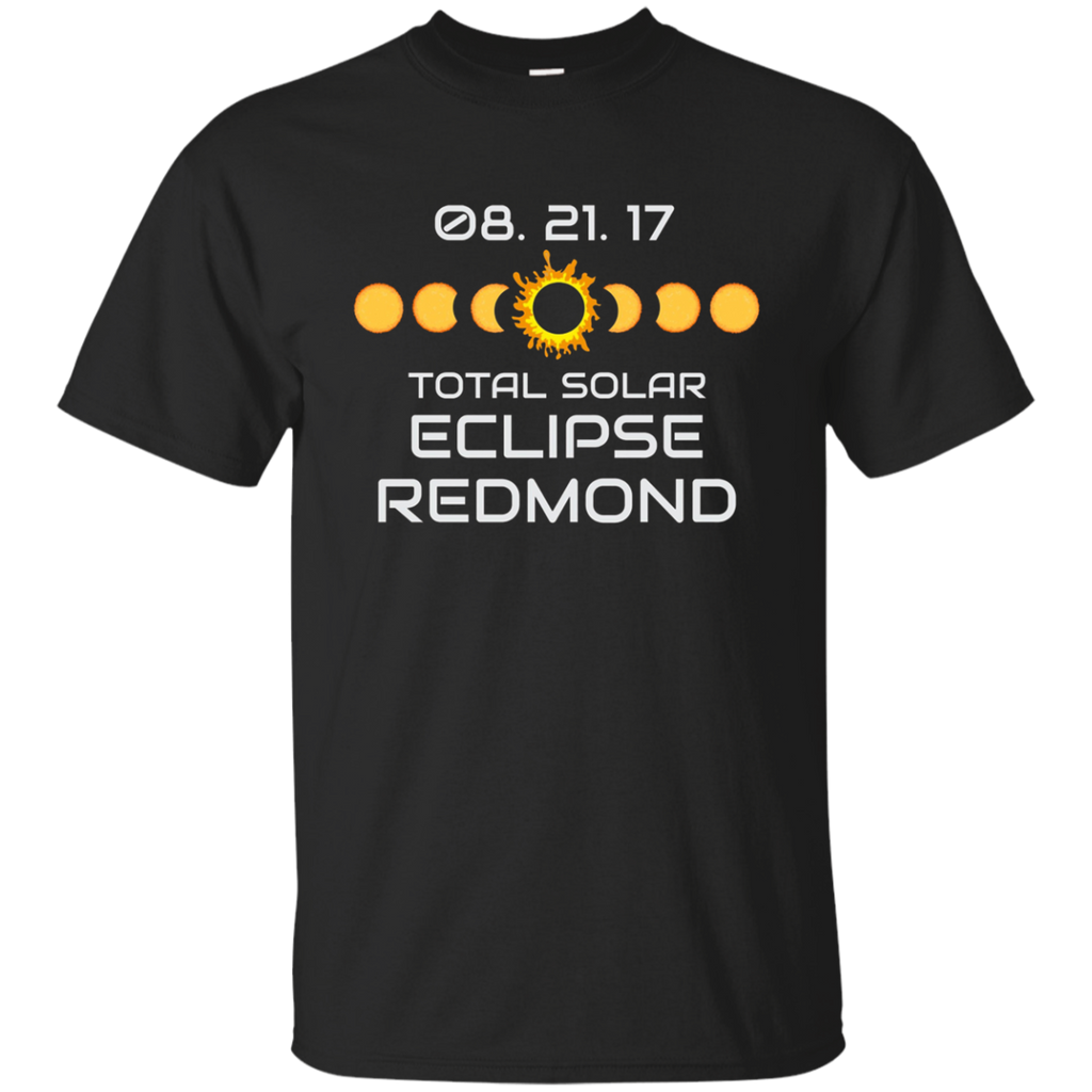 REDMOND OREGON Solar Eclipse Souvenir Gift T Shirt_Black