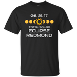 REDMOND OREGON Solar Eclipse Souvenir Gift T Shirt_Black